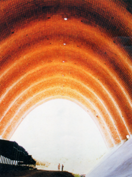 Voûtes des silos à riz à Vergana (Uruguay), ing. E. Dieste