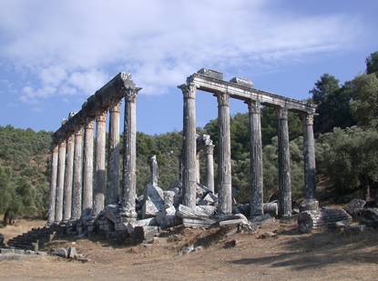 Ruines du temple romain d’Euromos (Turquie), 2ème siècle après J.C.